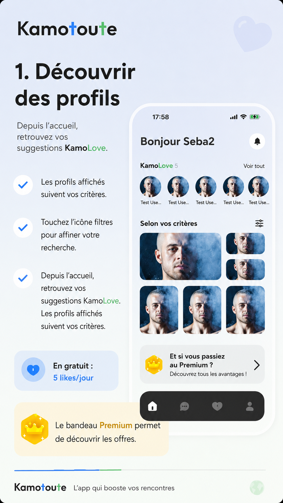 Découvrir des profils sur Kamotoute